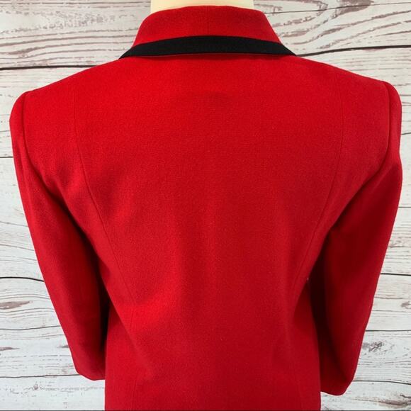 Pendleton red black vintage 100% virgin wool - Picture 8 of 12